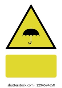An Illustrated Icon Isolated on a Background - Umbrella