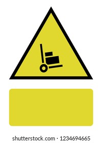 An Illustrated Icon Isolated on a Background - Trolley