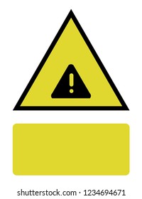 An Illustrated Icon Isolated on a Background - Triangle Information