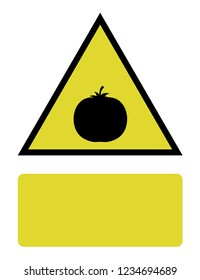 An Illustrated Icon Isolated on a Background - Tomato