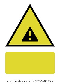 An Illustrated Icon Isolated on a Background - Triangle Exclamation