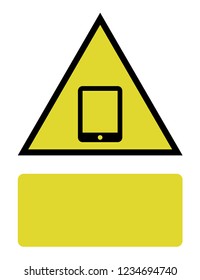 An Illustrated Icon Isolated on a Background - Tablet
