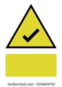 An Illustrated Icon Isolated on a Background - Tick Success