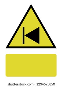 An Illustrated Icon Isolated on a Background - Step Backward