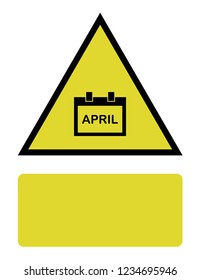 An Illustrated Icon Isolated on a Background - Square Calendar Month