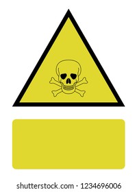 An Illustrated Icon Isolated on a Background - Skull and Cross Bones
