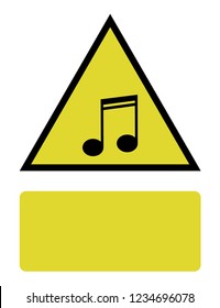 An Illustrated Icon Isolated on a Background - Semi Quavers