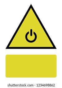 An Illustrated Icon Isolated on a Background - Power