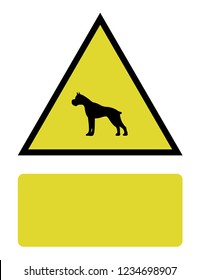 An Illustrated Icon Isolated on a Background - Pitbull Guard Dog
