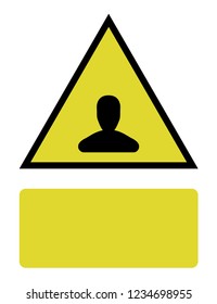 An Illustrated Icon Isolated on a Background - Person