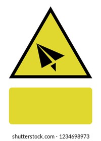 An Illustrated Icon Isolated on a Background - Paper Plane