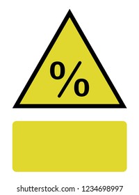 An Illustrated Icon Isolated on a Background - Percent