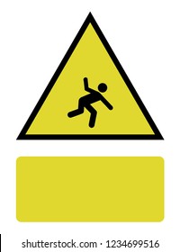 An Illustrated Icon Isolated on a Background - Man Falling Over