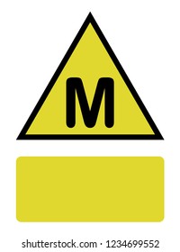 An Illustrated Icon Isolated on a Background - M