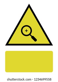 An Illustrated Icon Isolated on a Background - Magnifying Glass Zoom In