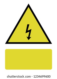 An Illustrated Icon Isolated on a Background - Lightning