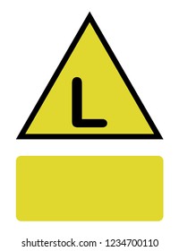 An Illustrated Icon Isolated on a Background - L