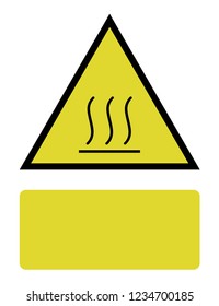 An Illustrated Icon Isolated on a Background - Hot Surface