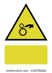 An Illustrated Icon Isolated on a Background - Hand with Cogs