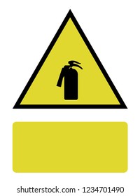An Illustrated Icon Isolated on a Background - Fire Extinguisher