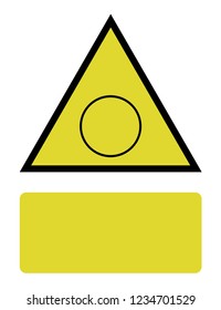 An Illustrated Icon Isolated on a Background - Empty Pie Chart