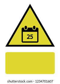 An Illustrated Icon Isolated on a Background - Daily Calendar