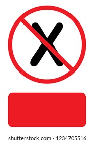 An Illustrated Icon Isolated on a Background - X