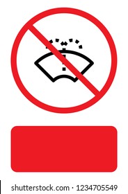 An Illustrated Icon Isolated on a Background - Windscreen Wipers Spray Light