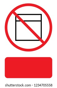 An Illustrated Icon Isolated on a Background - Web Wireframe Split Top