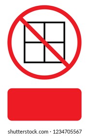 An Illustrated Icon Isolated on a Background - Web Wireframe Square Split