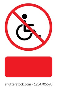 An Illustrated Icon Isolated on a Background - Wheelchair