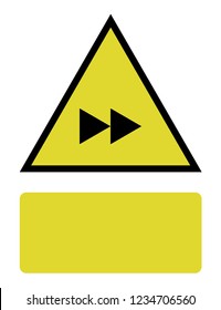 An Illustrated Icon Isolated on a Background - Fast Forward