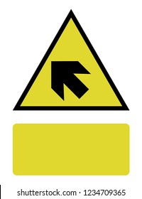 An Illustrated Icon Isolated on a Background - Arrow Up Left