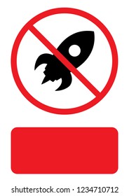 An Illustrated Icon Isolated on a Background - Space Rocket
