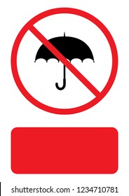 An Illustrated Icon Isolated on a Background - Umbrella