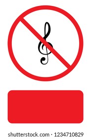 An Illustrated Icon Isolated on a Background - Treble Clef