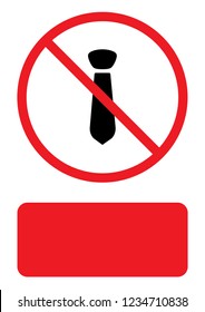An Illustrated Icon Isolated on a Background - Tie