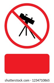 An Illustrated Icon Isolated on a Background - Telescope