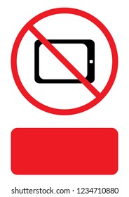 An Illustrated Icon Isolated on a Background - Tablet Computer