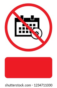 An Illustrated Icon Isolated on a Background - Square Calendar Configure