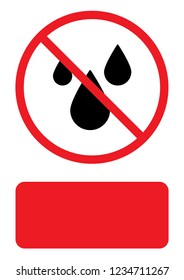An Illustrated Icon Isolated on a Background - Rain Drops