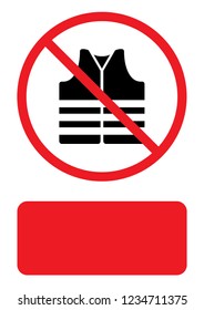 An Illustrated Icon Isolated on a Background - Safety Vest
