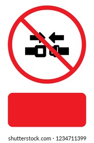 An Illustrated Icon Isolated on a Background - Safety Belt Buckle