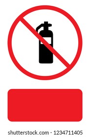 An Illustrated Icon Isolated on a Background - Safety Fire Extinguisher