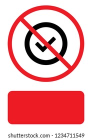An Illustrated Icon Isolated on a Background - Round Tick