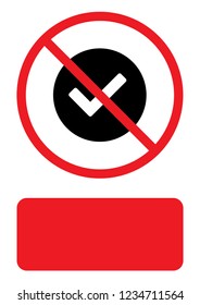 An Illustrated Icon Isolated on a Background - Round Tick Selected