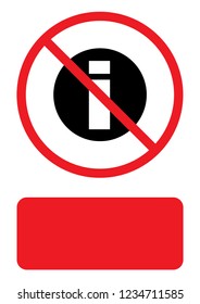 An Illustrated Icon Isolated on a Background - Round Info