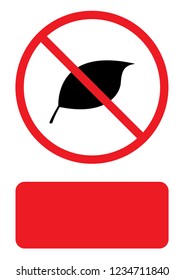 An Illustrated Icon Isolated on a Background - Leaf