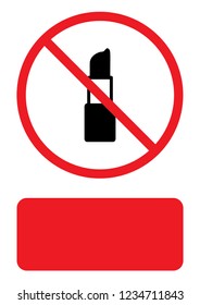 An Illustrated Icon Isolated on a Background - Lipstick