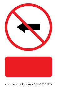 An Illustrated Icon Isolated on a Background - Left Arrow